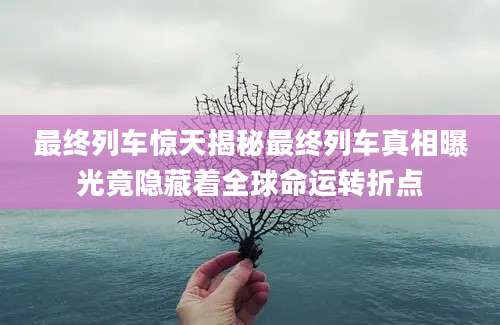 最终列车惊天揭秘最终列车真相曝光竟隐藏着全球命运转折点