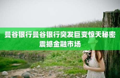 曼谷银行曼谷银行突发巨变惊天秘密震撼金融市场