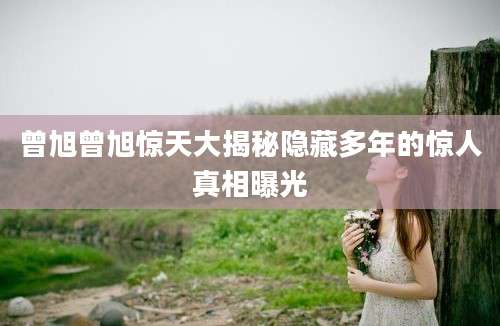 曾旭曾旭惊天大揭秘隐藏多年的惊人真相曝光
