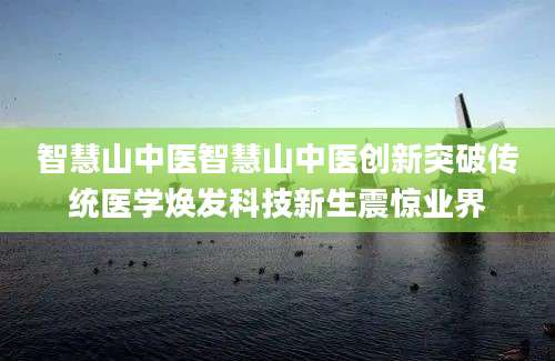 智慧山中医智慧山中医创新突破传统医学焕发科技新生震惊业界
