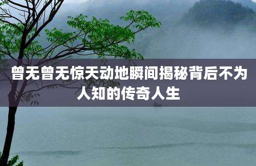 曾无曾无惊天动地瞬间揭秘背后不为人知的传奇人生