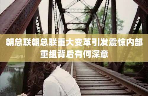 朝总联朝总联重大变革引发震惊内部重组背后有何深意