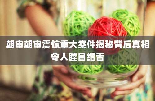 朝审朝审震惊重大案件揭秘背后真相令人瞠目结舌