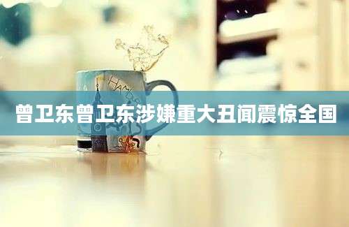 曾卫东曾卫东涉嫌重大丑闻震惊全国