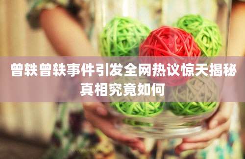 曾轶曾轶事件引发全网热议惊天揭秘真相究竟如何