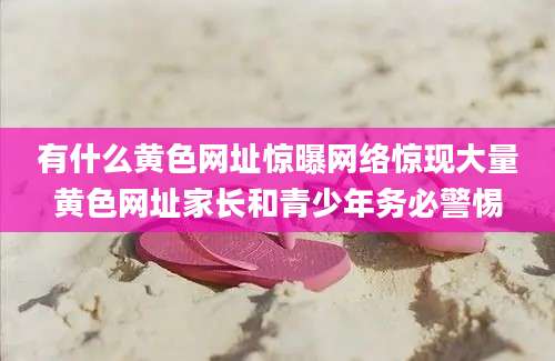 有什么黄色网址惊曝网络惊现大量黄色网址家长和青少年务必警惕