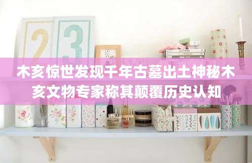木亥惊世发现千年古墓出土神秘木亥文物专家称其颠覆历史认知