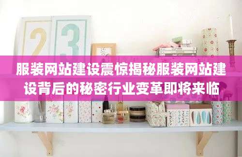 服装网站建设震惊揭秘服装网站建设背后的秘密行业变革即将来临