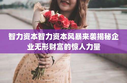 智力资本智力资本风暴来袭揭秘企业无形财富的惊人力量