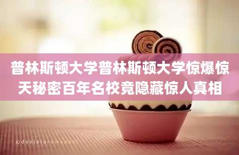 普林斯顿大学普林斯顿大学惊爆惊天秘密百年名校竟隐藏惊人真相