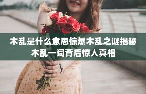 木乱是什么意思惊爆木乱之谜揭秘木乱一词背后惊人真相