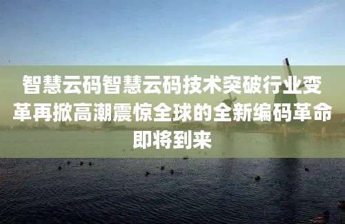 智慧云码智慧云码技术突破行业变革再掀高潮震惊全球的全新编码革命即将到来