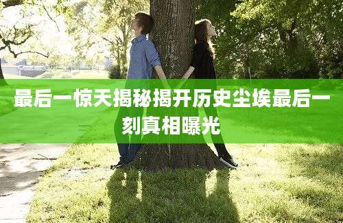最后一惊天揭秘揭开历史尘埃最后一刻真相曝光