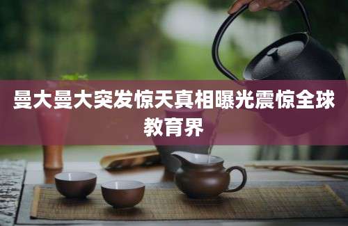 曼大曼大突发惊天真相曝光震惊全球教育界