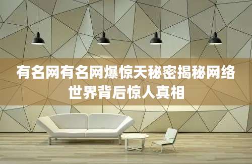 有名网有名网爆惊天秘密揭秘网络世界背后惊人真相