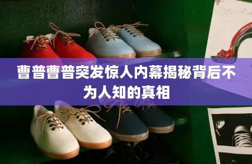 曹普曹普突发惊人内幕揭秘背后不为人知的真相